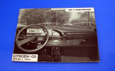 Citroen GS Berlina e Break Libretto Manuale Uso e Manutenzione 1973 Italiano - Immagine 1 di 4