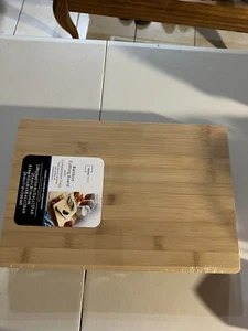 Bamboo Cutting Board with Compartment TRAY/DRAWER, Meal Prep Easy Storage Drawer - Picture 1 of 2