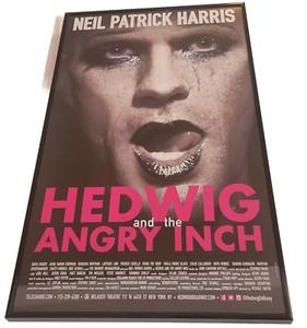 Hedwig & the Angry Inch Neil Patrick Harris FRAMED Window Card (Belasco Theatre)