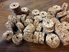 Designer cork Rings  Pricing 17 Pcs  Brown spotted Burl  Quality