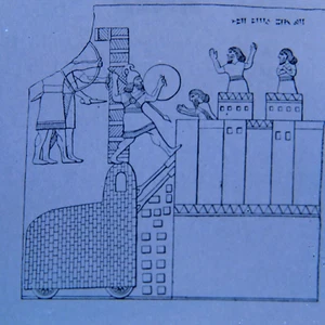 c.1900s Glass Plate Negative Assyrian Soldiers Breaching the Walls 4x5 - Picture 1 of 8