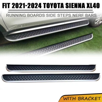 Fits for 2021 2022 2023 2024 Toyota Sienna XL40 Running Board Nerf Bar Side Step - Image 1 of 4