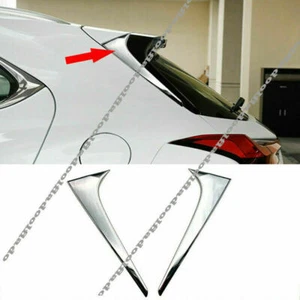 For Lexus UX 200 250h 2019-22 Triple Chrome Rear Window Wing Side Triangle Cover - Picture 1 of 7