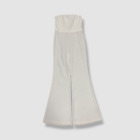 $495 Alice + Olivia Women's White Lavera Strapless Flare-Leg Jumpsuit Size 8
