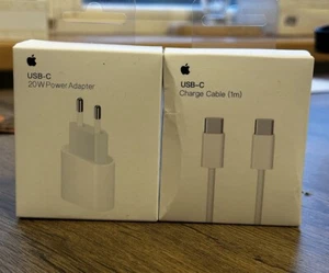 Charger iPhone 15 Oplader Apple C-C Plug 20w And Cable Set Charger Caricatore - Afbeelding 1 van 5