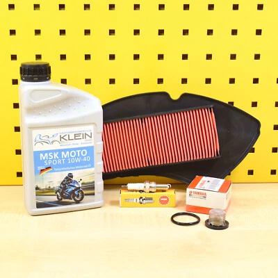 Service Set Ölsieb Luftfilter Zündkerze Öl MSK 10w40 für Yamaha NMax 125 15-20 - Bild 1 von 2