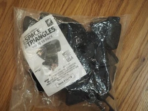 (18-Pk) Ruby Space Triangles Premium Hanger Hooks Black Polypropylene - Picture 1 of 2
