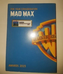 Mad Max Fury Road BLU RAY Movie Promo Screener For Your Consideration FYC 2015 - Picture 1 of 5