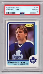 WENDEL CLARK 1986-87 O-PEE-CHEE 86-87 N° 149 PSA 8 93754 - Photo 1 sur 2