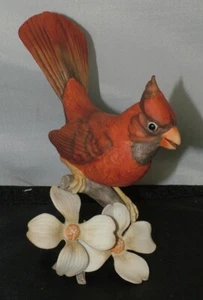 VINTAGE KAISER WEST GERMANY RED BIRD CARDINAL BISQUE PORCELAIN FIGURINE # 730 - Picture 1 of 3