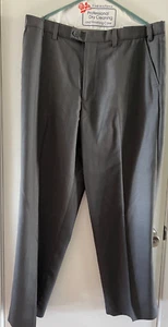 Cambridge Classics Mens Gray Dress Pants Flat Front Size 36x29 - Picture 1 of 7