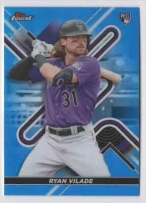 2022 TOPPS FINEST BLUE /150 Ryan Vilade Colorado Rockies #138 - Image 1 of 2