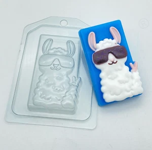 MOLDE LLAMA GENIAL, molde de chocolate, decoración de pasteles, molde de jabón, molde de bomba de baño, - Imagen 1 de 3