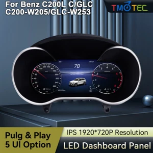 Quadro strumenti digitale LCD 12,3" per cruscotto Mercedes C GLC W205 X253 - Foto 1 di 11