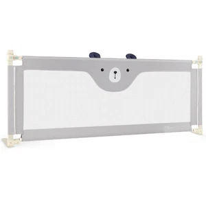 77" Bed Rails for Toddlers Vertical Lifting Baby Bedrail Guard with Lock Grey - Picture 1 of 9