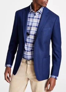 Nuevo Abrigo Deportivo Para Hombres Michael Kors Espiga Azul Marino Traje Blazer Chaqueta 38 R - Imagen 1 de 4