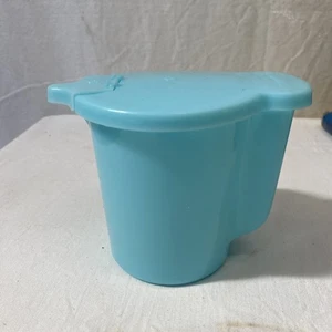 Vintage hellblaue Tupperware Zuckerdose mit Ausgießerdeckel - Bild 1 von 4