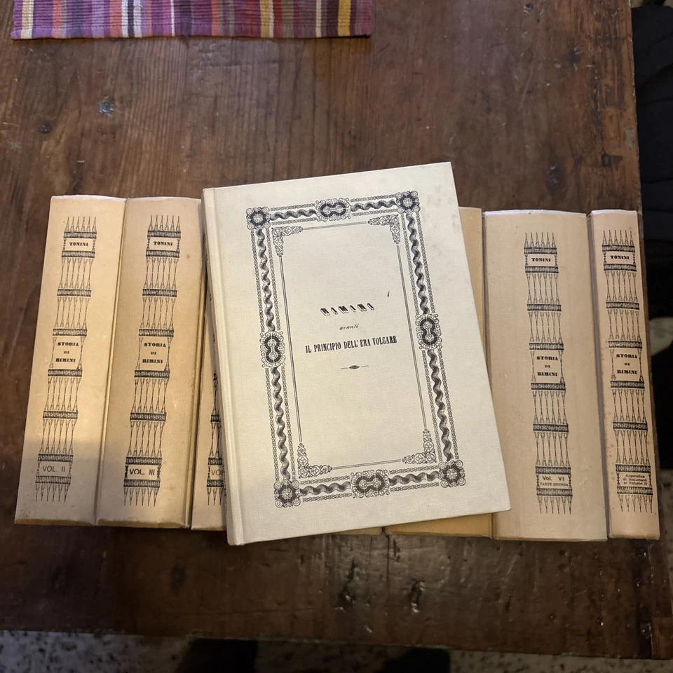 Storia Di Rimini 9 Vol. Copie Anastatiche Tonini 1848 - Immagine 1 di 4