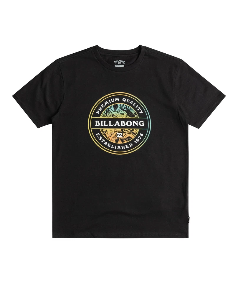 Camiseta Top Camiseta Billabong Kids Rotor Fill Manga Corta - Negra - 16 Años Foto 1 de 2