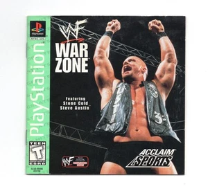 WWF War Zone Sony PlayStation 1 PS1 Manual ONLY Replacement Original - Picture 1 of 2