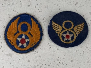 VTG WWII US Army Air Corps 8th Air Force Felt? Patches - Picture 1 of 22