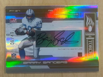 Donruss Elite Passing The Torch PT-27 2006 Barry Sanders automático/49 Foto 1 de 2