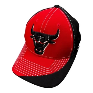 Chicago Bulls NBA Adidas Logo Structured Adjustable SnapBack Hat NEW - Picture 1 of 12