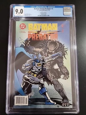 Batman Versus Predator 3 1992 Cgc 9.0  DC Dark Horse Comic Graded New Slab - Image 1 of 2