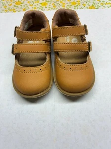 Stride Rite Cordalines Mary Jane sz 4 1/2 honey tan shoes, leather lined - Picture 1 of 16