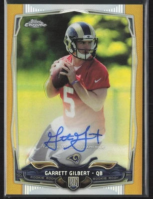 2014 Topps Chrome #224 Garrett Gilbert Rookie Auto Gold Refractor #/10 RC - Image 1 of 2