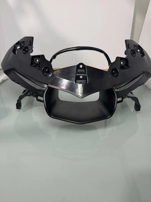 15-19 YAMAHA YZF R1 FARO NARIZ SUPERIOR CARENADO CUBIERTA CUBIERTA CON LÁMPARAS DE FUNCIONAMIENTO Foto 1 de 4