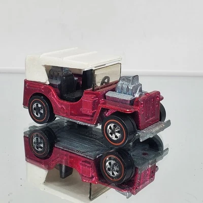 Hot Wheels Redline 1971 Magenta Purple Grass Hopper Jeep Rare 2 Engine 👀 Pics - Image 1 of 4