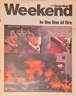 Vintage The Guardian Weekend Magazine January 15th 1994 - In the Line of Fire - Image 1 of 4