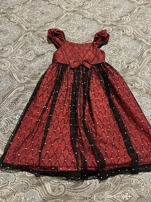 Marmellata Red Black Special Ocassion Dress Size 5 - Image 1 of 4