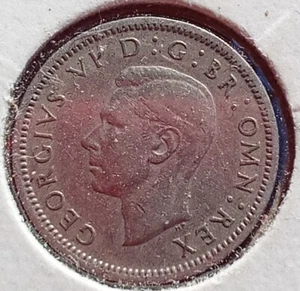 1950  British 6 Pence Silver Coin In MS+ Condition . - Picture 1 of 4