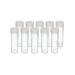 OnFireGuy 10pcs Coin Storage Tubes | Penny/Cent Coin Tubes Round Clear Tubes - Picture 1 of 5