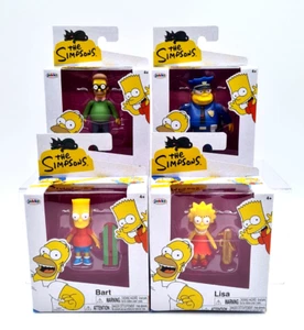 Jakks The Simpsons - Chief Wiggum, Ned, Bart & Lisa 2,5" Figur RAR - 4 Stück - Bild 1 von 5