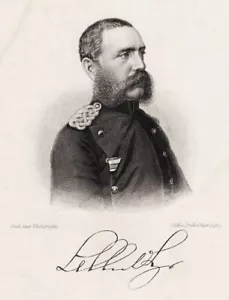 1890 ALEMANIA PRÍNCIPE PRUSIANO MARISCAL DE CAMPO en UNIFORME Retrato Original TUMBA 2 - Imagen 1 de 3