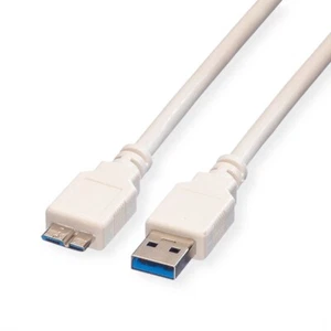 GENUINE WHITE Seagate / WD USB Cable for external portable (USB 3.0 Micro Lead) - Picture 1 of 1