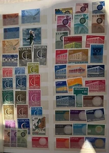 EUROPA MINT STAMPS MIXED COUNTRIES BETWEEN 1965 to 1979 (100+) MNH - Picture 1 of 2