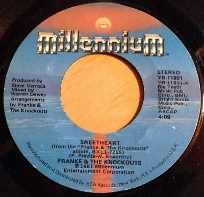 Franke & The Knockouts 45 Sweetheart / Don't Stop - Image 1 of 2