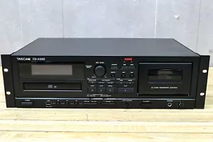 TASCAM CD-A580 Cassette Recorder Black Good operation confirmed - Picture 1 of 7