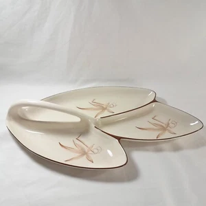 Winfield Ware China Passion Flower Large Divided Relish Serving Tray Mid Century - Picture 1 of 12