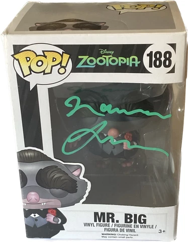 Maurice LaMarche Signed Autograph Funko Pop 188 Zootopia Mr. Big PSA COA Cover