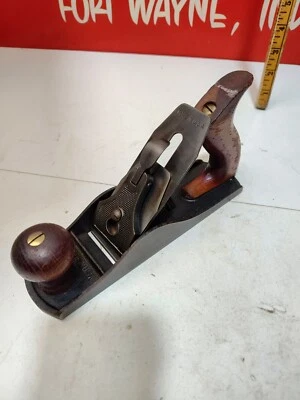  Avión Madera Defiance Nº 1244 Nº 4 Tamaño Hecho por Stanley Con Hoja  Foto 1 de 4