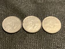 Canada 1922 1923 1924 5 cents nickel