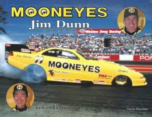 Jim Dunn Racing Kenji Okazaki Mooneyes Dodge Avenger Hero Card NHRA Funny Car