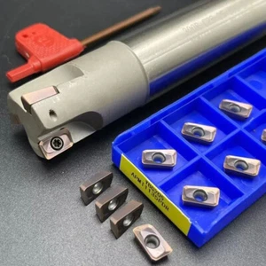 Metal Cutter Carbide Insert End Mill Lathe Indexable Milling Machine Tools 300R - Picture 1 of 10