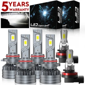 For Toyota Corolla 2009 2010 2011 2012 2013 6500K LED Headlight Fog Bulbs Kit M9 - Picture 1 of 16