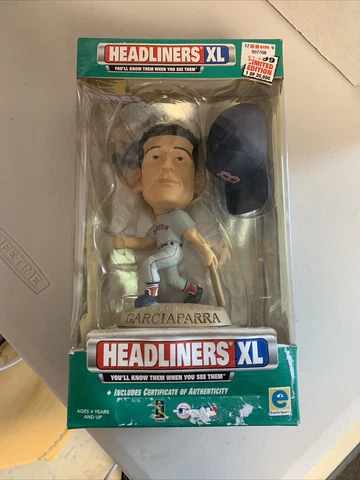 Nomar Garciaparra Boston Red Sox Bobblehead Headliners XL NIP 1999 Box 21 Cover
